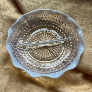 Vintage hobnail  glass